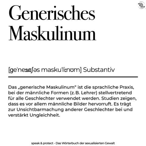 Generisches Maskulinum