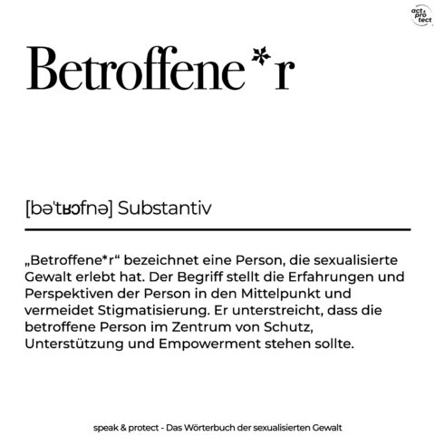 Betroffene*r