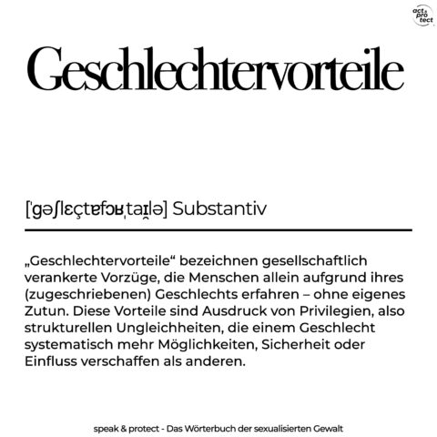 Geschlechtervorteile