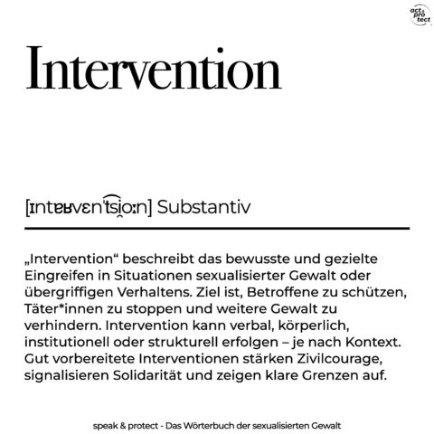 Intervention