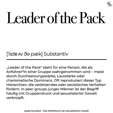 Leader of the Pack