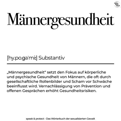 Männergesundheit . act & protect®