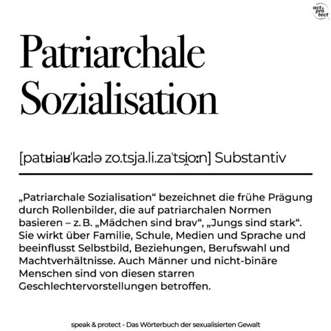 Patriarchale Sozialisation