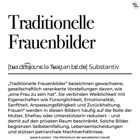 Traditionelle Frauenbilder