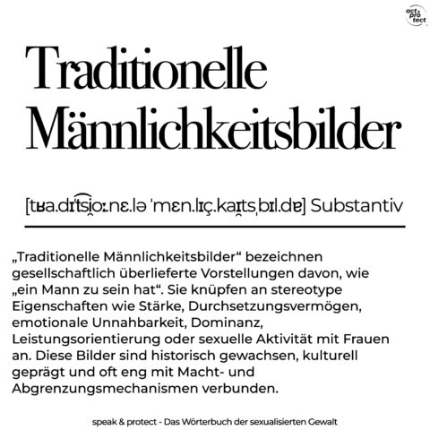 Traditionelle Männlichkeitsbilder