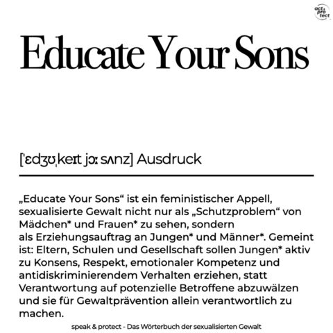 Educate Your Sons