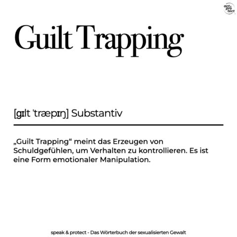 Guilt Trapping