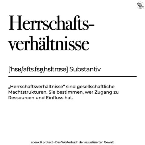 Herrschaftsverhältnisse