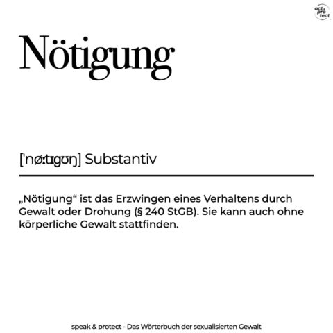 Nötigung