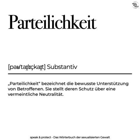 Parteilichkeit