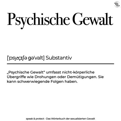 Psychische Gewalt