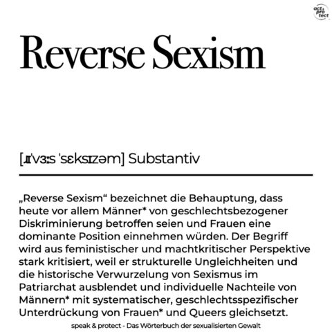Reverse Sexism