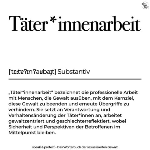 Täter*innenarbeit