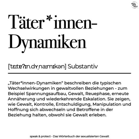 Täter*innendynamiken
