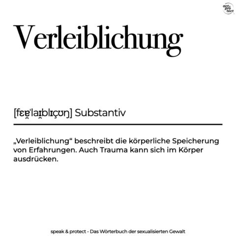 Verleiblichung