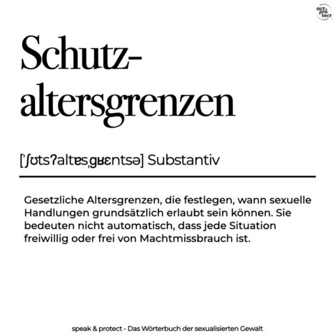 Schutzaltersgrenzen